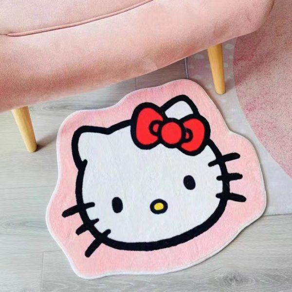 Hello Kitty cute pink absorbent washable Kids rug