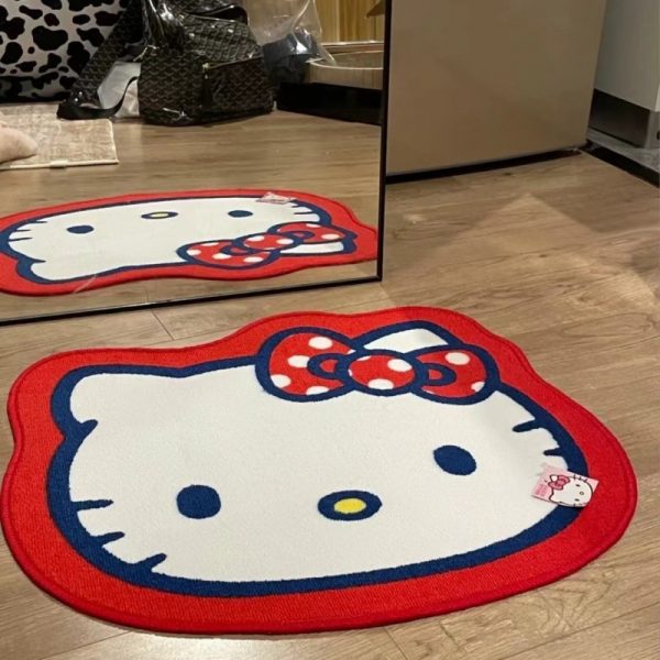 Hello Kitty cute pink absorbent washable Kids rug