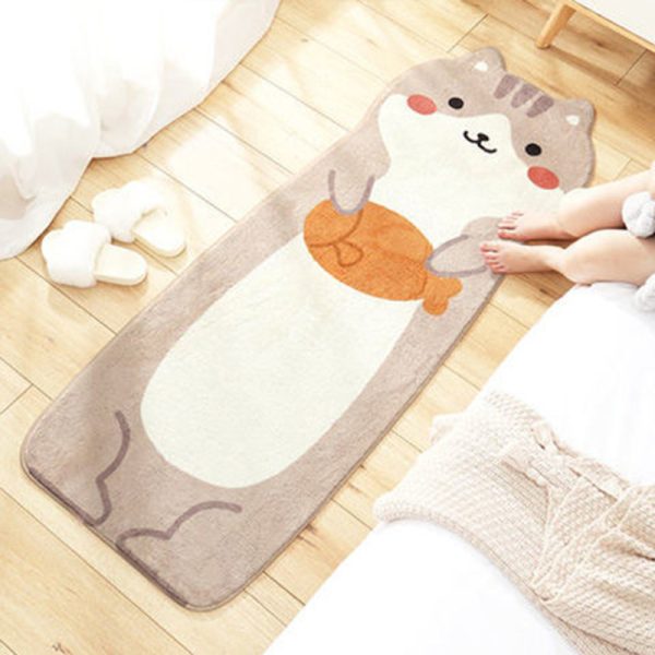 Children's room cute cartoon imitation cashmere soft anti-fall carpet