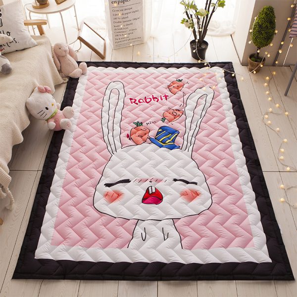 INS Nordic style cotton thickened parent-child quilted floor mat non-slip carpet