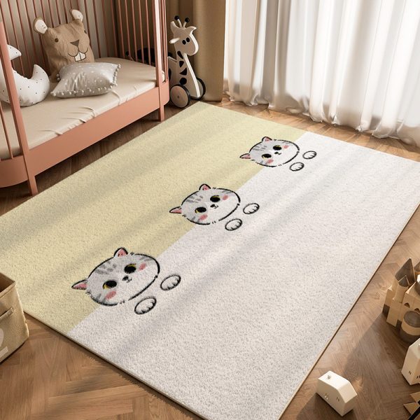 Cartoon animal skin-friendly thick warm special carpet for children's room