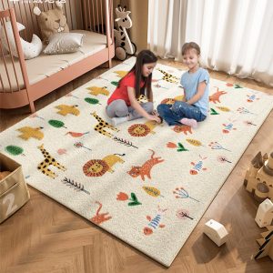 Cartoon animal skin-friendly thick warm special carpet for children's room