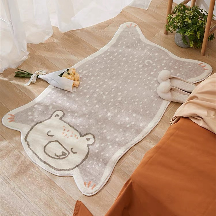 Alien White Bear Soft and Cozy Children's Bedroom Rug