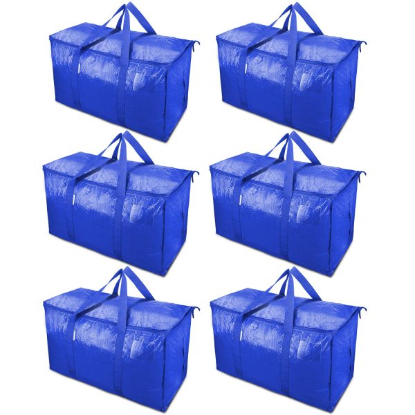 6 Pack Large Moving Storage Bags