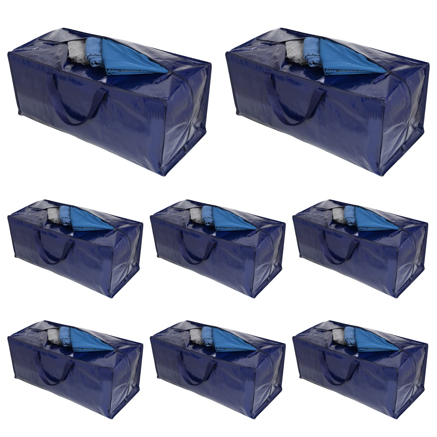 8 Pack Heavy Duty Extra Large Moving Storage Bags