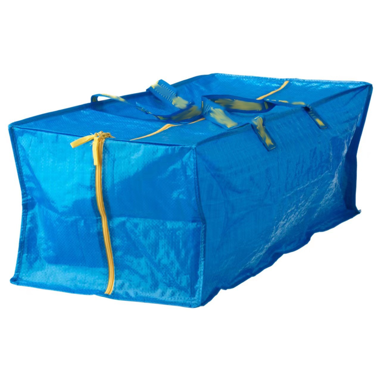 4 Pack Frakta Storage Bag Blue With Yellow Zippers