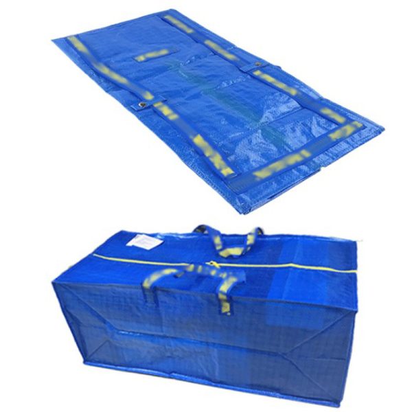 4 Pack Frakta Storage Bag Blue With Yellow Zippers