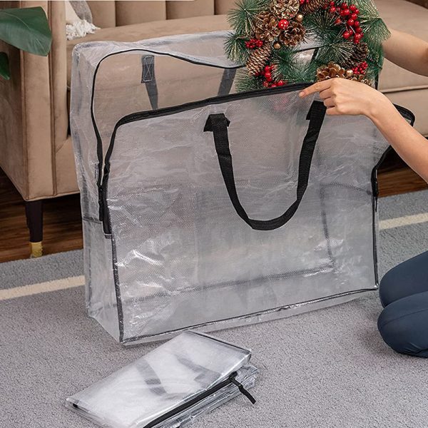 5 Pack Over-Sized Clear Organizer Storage Bag