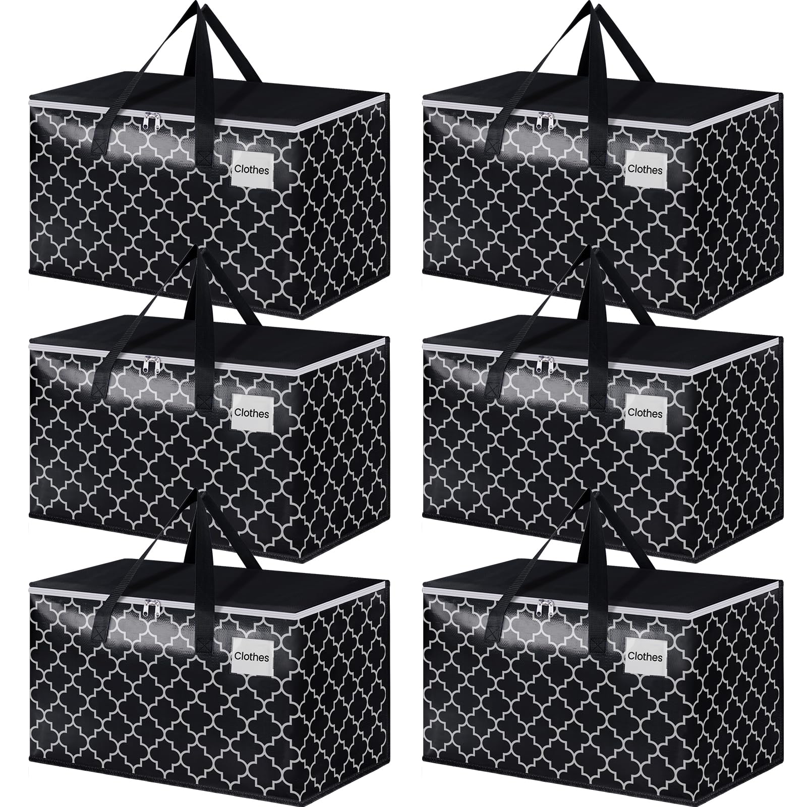 6 Pack Heavy Duty Moving Storage Bags