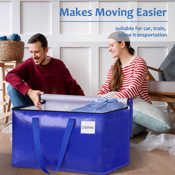 6 Pack Collapsible Moving Supplies Storage Bags