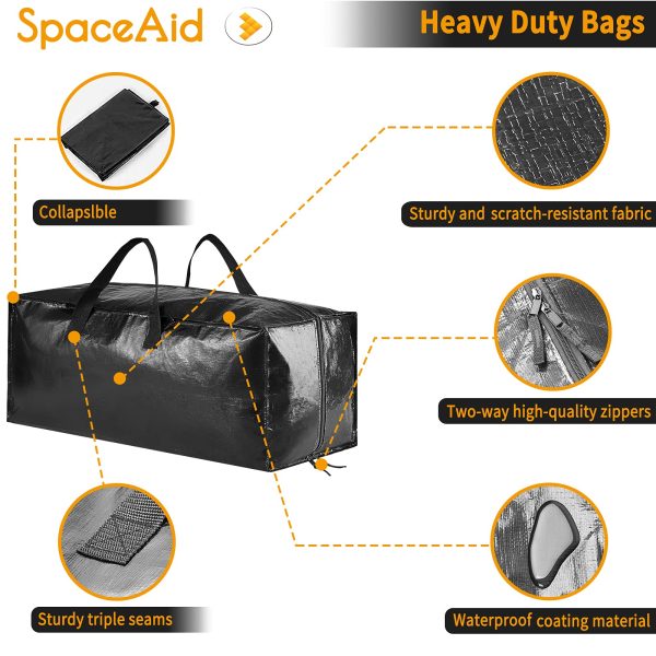 8 Pack Heavy Duty Extra Large Moving Storage Bags