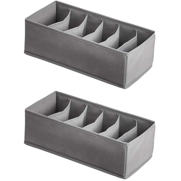 2 Pack Amazon Basics Underwear Dresser Storage Boxes