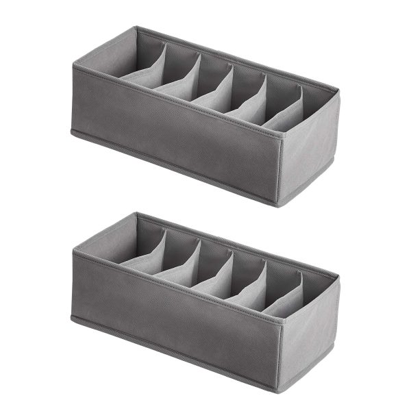 2 Pack Amazon Basics Underwear Dresser Storage Boxes