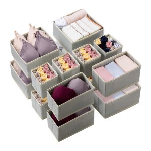 16 Pack Clothing Drawer Organizers Storage Box