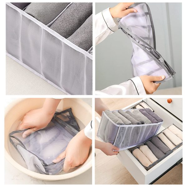 3Pcs Wardrobe Clothes Organizer Socks and Panties Storage Bag