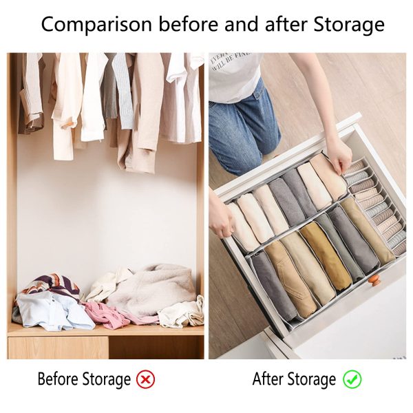 3Pcs Wardrobe Clothes Organizer Socks and Panties Storage Bag