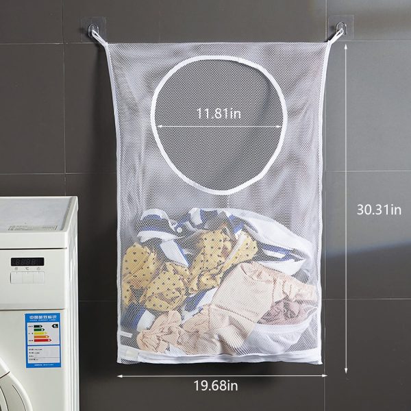 Large Portable Hanging Laundry Hamper Bag