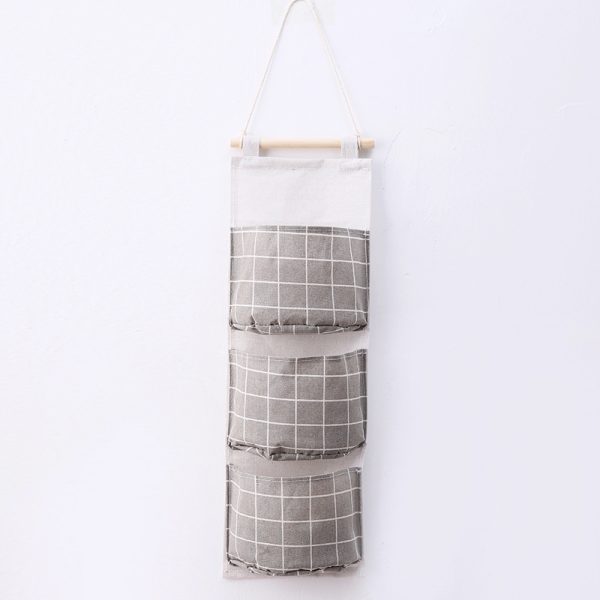 3Pcs Wall Closet Hanging Storage Bag