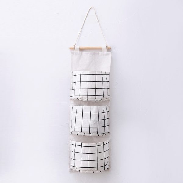 3Pcs Wall Closet Hanging Storage Bag