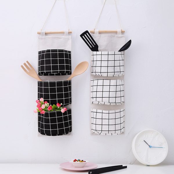 3Pcs Wall Closet Hanging Storage Bag