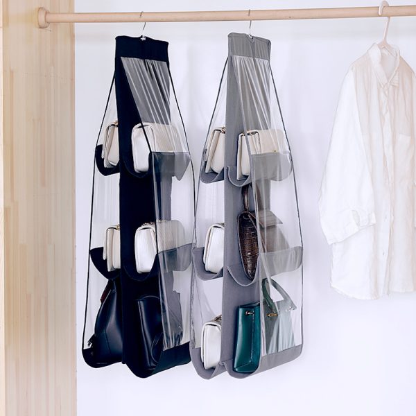 Hanging Double-sided Transparent Six-layer Storage Bag