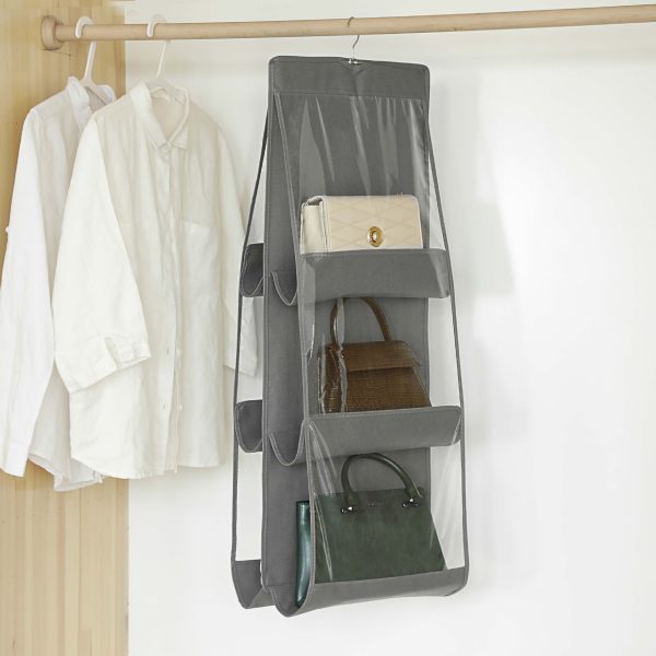 Hanging Double-sided Transparent Six-layer Storage Bag