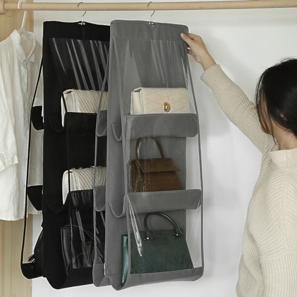 Hanging Double-sided Transparent Six-layer Storage Bag