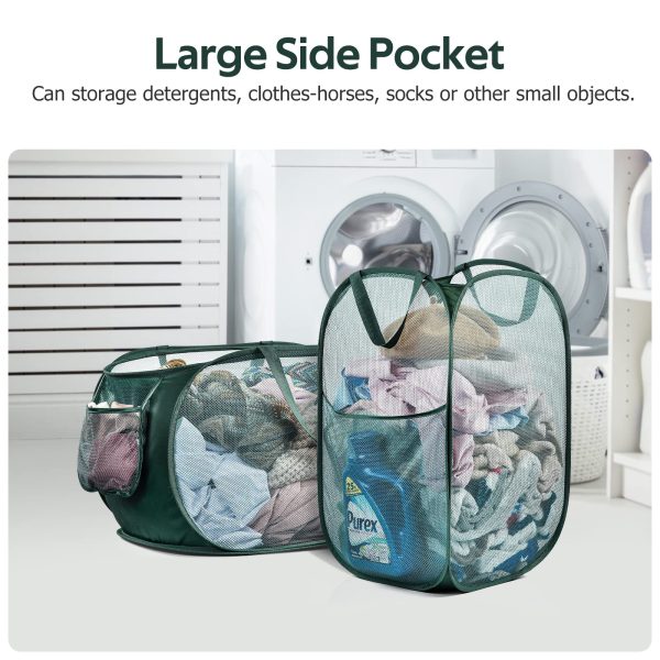 2 Pack Large Mesh Laundry Hamper