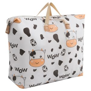 Cartoon Pattern Thickened Portable Quilt Clothes Storage Bag