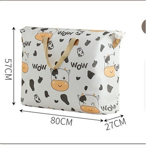 Cartoon Pattern Thickened Portable Quilt Clothes Storage Bag