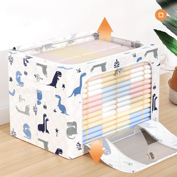 2 Pack Foldable Clothes Organization Storage Boxes