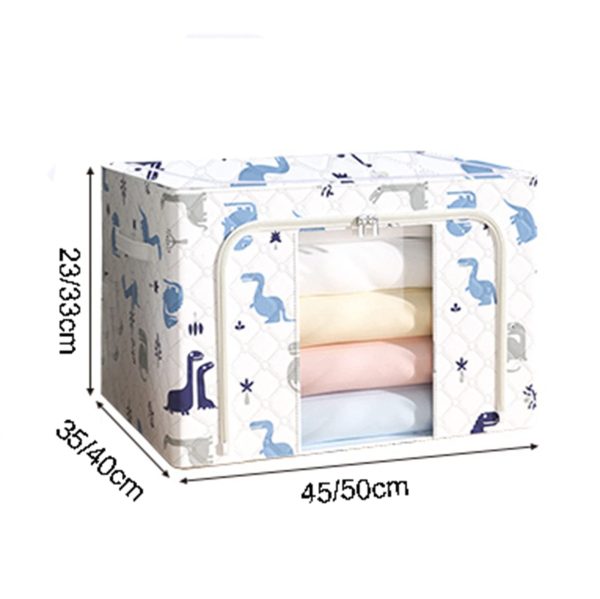 2 Pack Foldable Clothes Organization Storage Boxes