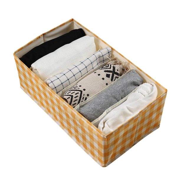 Collapsible Denim Slacks Compartment Storage Box