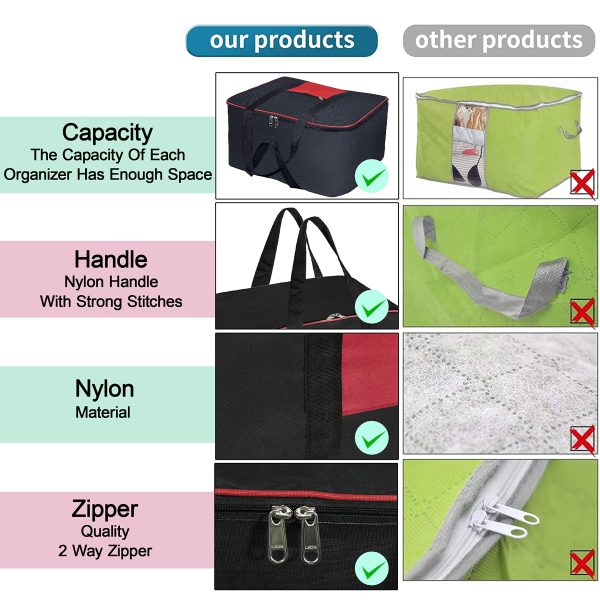 Storite Nylon Big Underbed Storage Bag