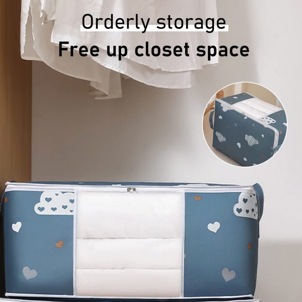 Large Foldable Clothes Storage Bins Comforter Storage Bag