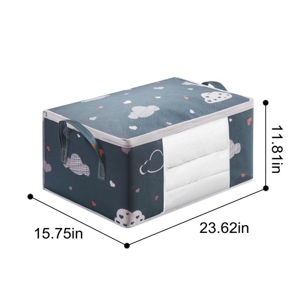 Large Foldable Clothes Storage Bins Comforter Storage Bag