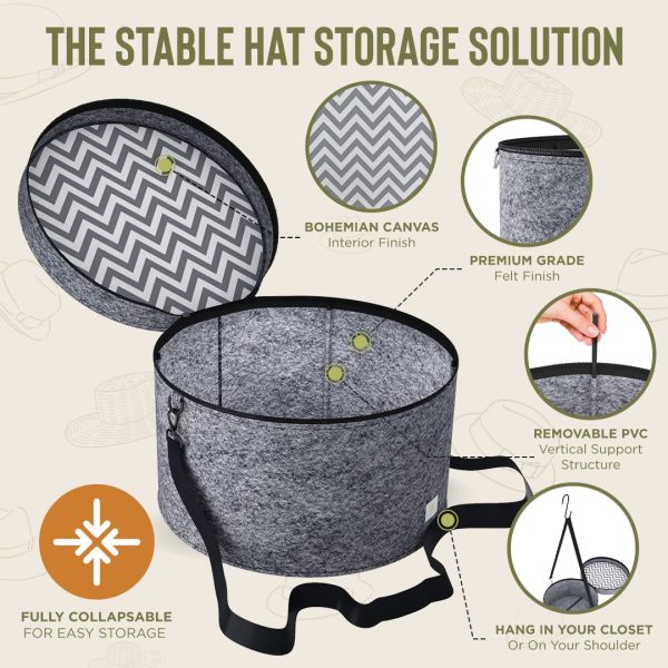 Protect Store Cowboy Hat Storage Box