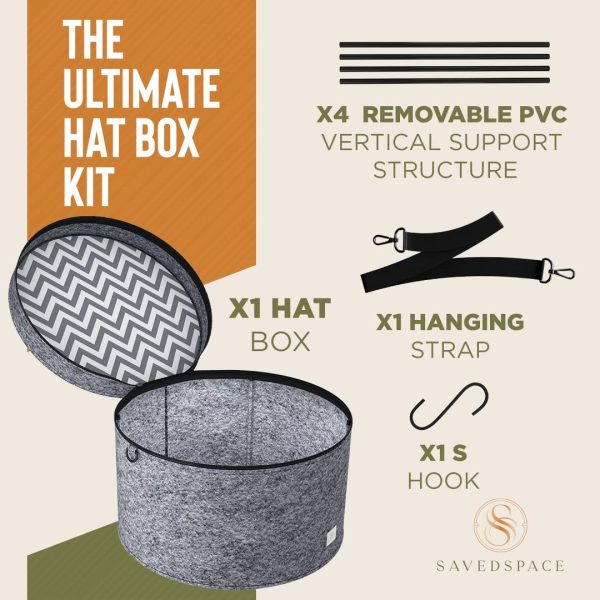 Protect Store Cowboy Hat Storage Box