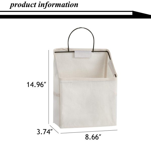 2 Pack Wall-Hanging Storage Basket Bag