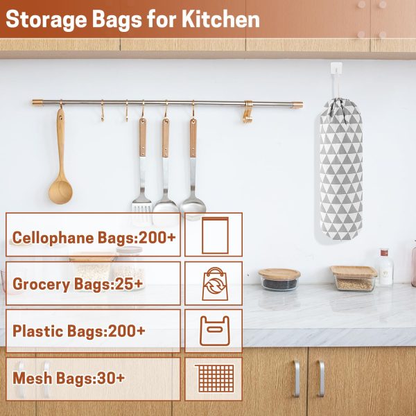 2 Pack Large Holder Reusable Plastic Storage Bag