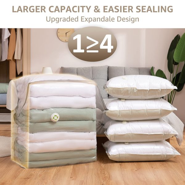 6 Pack Vacuum Space Super Cube Storage Bags