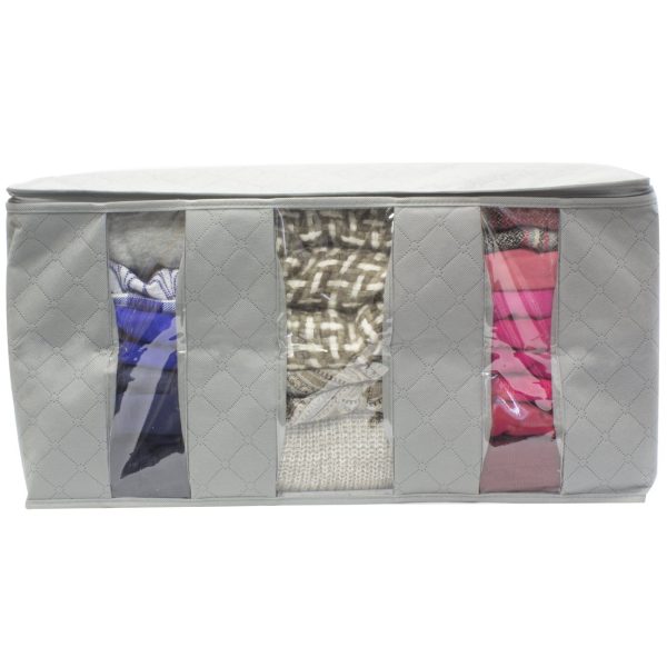 2 Pack Foldable Clothes Blankets Closets Storage Bag