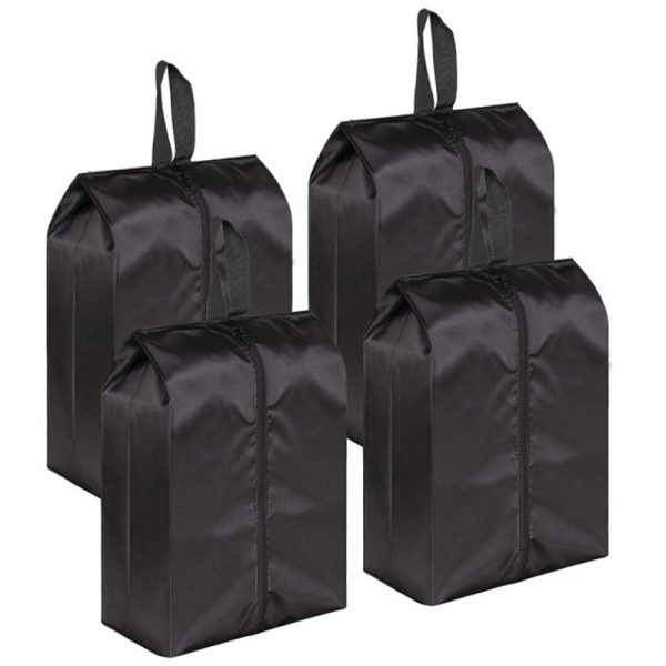 4 Pack Portable Travel Zipper Closure Shoe Storage Bags