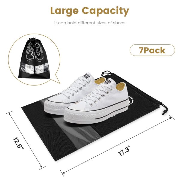 7 Pack Portable Waterproof Shoe Storage Bag