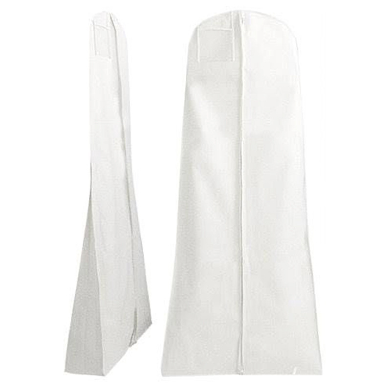 Anti-dust Clear Zipped Pocket Wedding Dress Gown Garment Storage Bag