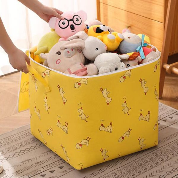 Foldable Wardrobe Cloth Yellow Duck Storage Box