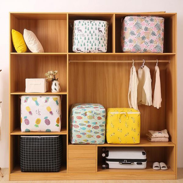 Foldable Wardrobe Cloth Yellow Duck Storage Box