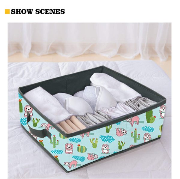 Foldable Cute Llama Pattern Clothes Storage Bag