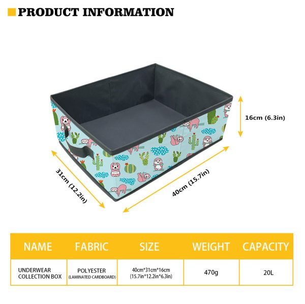 Foldable Cute Llama Pattern Clothes Storage Bag