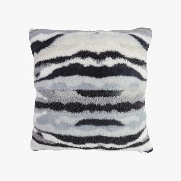 Nordic Tiger Print Pillow Cover - Plush Velvet Fabric